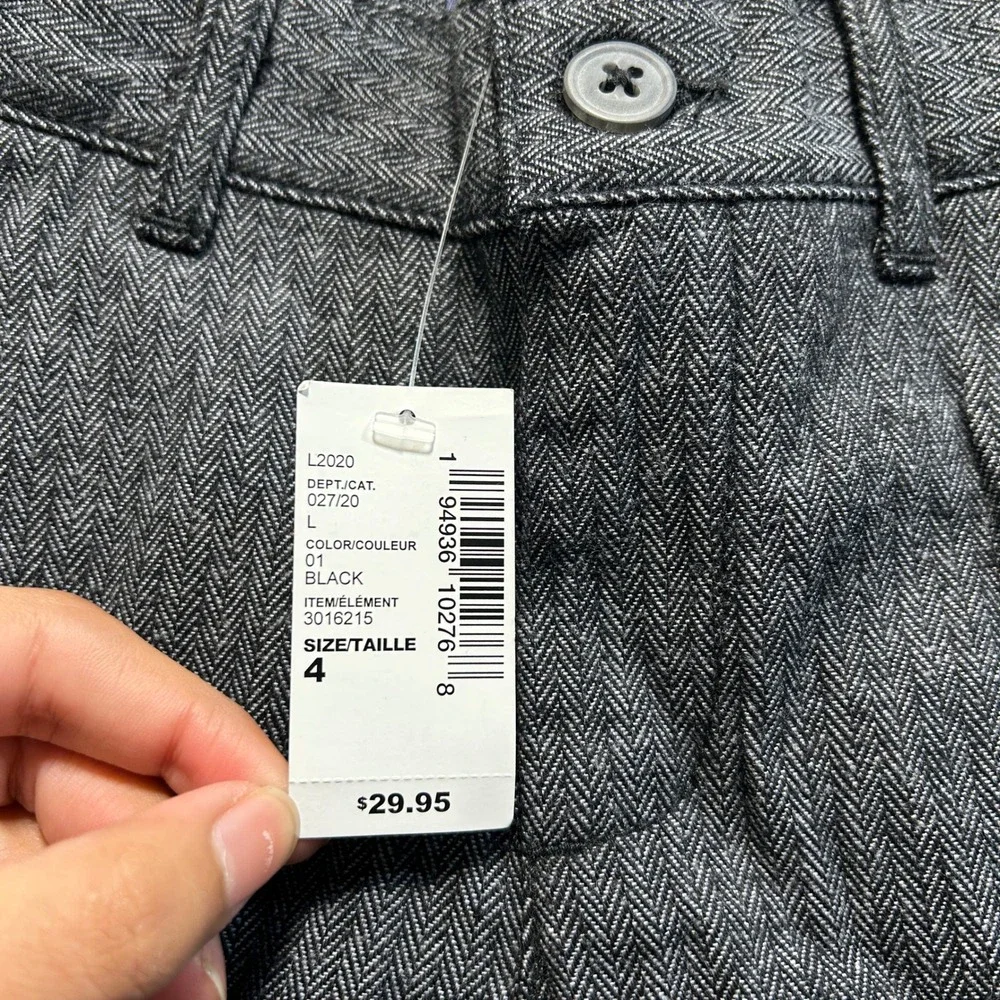 The Children's Place Herringbone Dress Pants Boys Size 4 Black